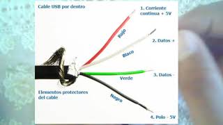 Cuál es el Negativo y el Positivo de un cable USB [upl. by Cleo251]