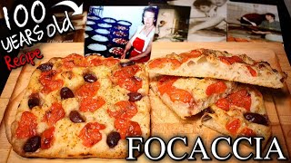 How To Make Real FOCACCIA at Home 100 YEARS OLD RECIPE in The Grill and Home Oven [upl. by Ailalue710]