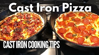 How To Cook Amazing Cast Iron Pizza Ep138 [upl. by Enidlarej]