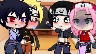 Naruto Character reacting to  jealous Sasuke  Sasunaru  Naruto Gacha [upl. by Gerger]