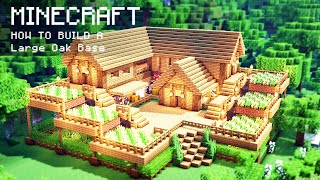 Minecraft How To Build a Large Oak Wood Survival Starter House [upl. by Blunt547]