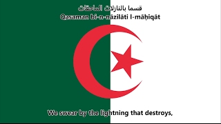 National anthem of Algeria ArabicEnglish [upl. by Ordisi]