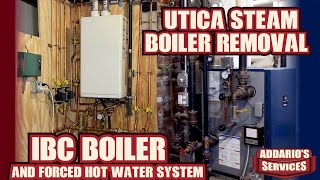 High Efficiency IBC Boiler Installation Utica Steam Boiler Removal [upl. by Adama]