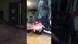 Homelite electric chainsaw blade install [upl. by Ul373]