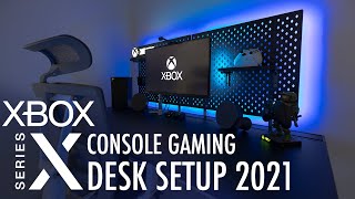 Best Xbox Series X Desk Setup amp Tech 2021 [upl. by Ronnholm]