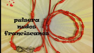 Como hacer pulseras de nudos franciscanos bracelets [upl. by Zohar]