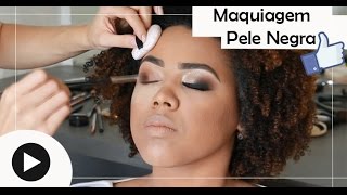 Maquiagem Pele Negra  Passo a passo makeup completo [upl. by Sedda921]