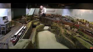 Incredible huge model railway layout in a basement [upl. by Sherwin]