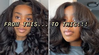 70s inspired hair tutorial ft sensationnel latisha wig unboxingtransformation [upl. by Eessej]