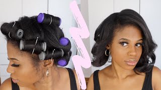 Remington HOT ROLLERS Review  Does it work on natural hair [upl. by Ellirehs795]