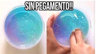 HAZ SLIME CON 1 INGREDIENTE💦 Probando Recetas SIN Pegamento [upl. by Esilehc248]