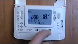 Honeywell CM907 Digital Programmable Room Thermostat user demonstration from AdvantageSW [upl. by Lorre]