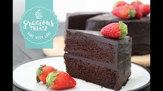 Eggless Moist Chocolate Cake Recipe [upl. by Rosana]