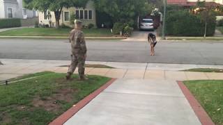 Army Boyfriend Surprises Girlfriend A Month Early [upl. by Nylad]