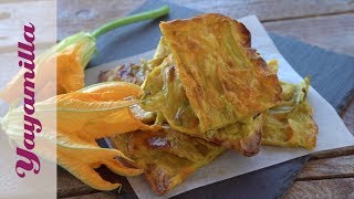 Pizza con i Fiori di Zucca  Zucchini Flowers Pizza [upl. by Ellissa]