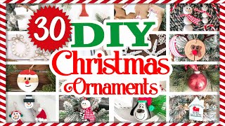 30 EASY Christmas Ornaments ANYONE can make 🎄 Christmas In July 🎄 Dollar Tree DIY [upl. by Tally]